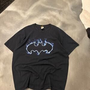 Warner Bros. Black T-Shirts Vintage 2005 grail chrome flame XL